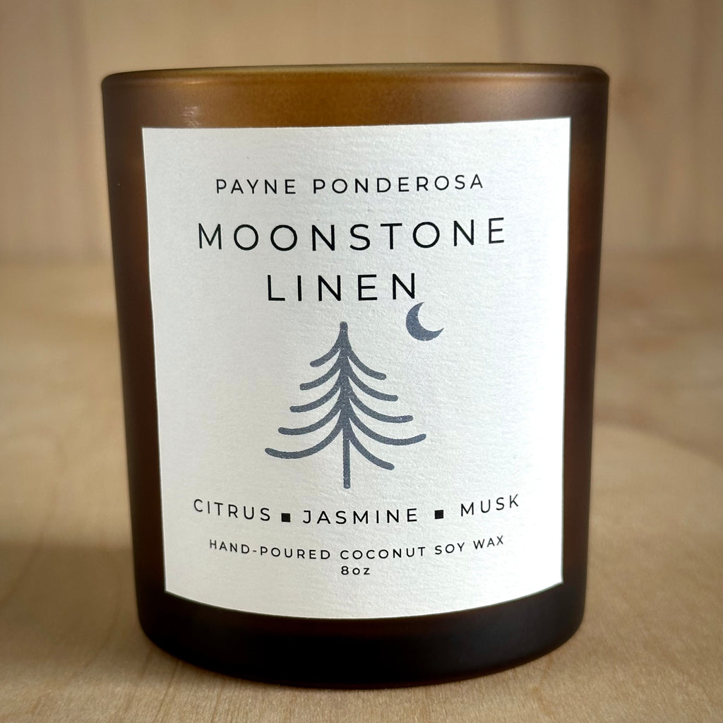 Moonstone Linen Candle