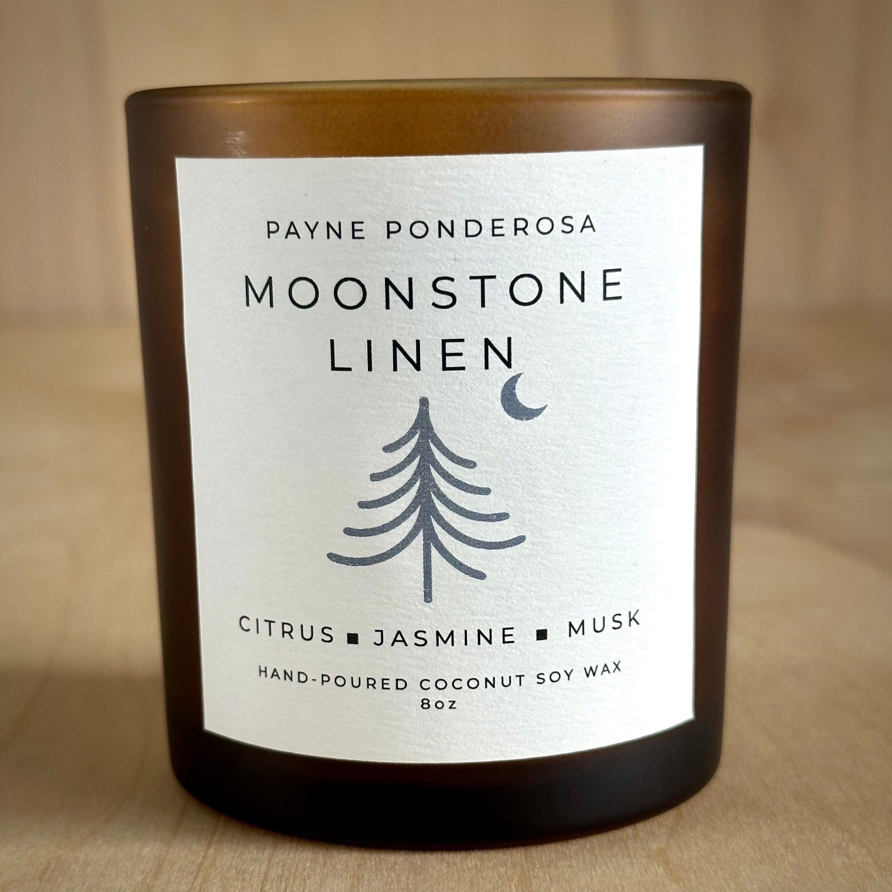 Moonstone Linen Candle