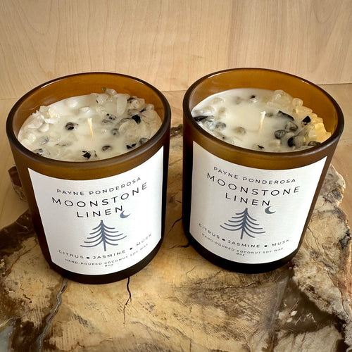 Moonstone Linen Candle